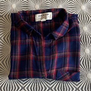 EUC Anthro cloth and stone flannel XS